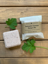 Load image into Gallery viewer, Patchouli &amp; Rose Geranium Shampoo Bar
