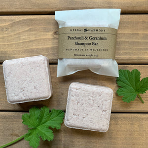 Patchouli & Rose Geranium Shampoo Bar