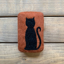 Load image into Gallery viewer, Black Cat Felted Soap
