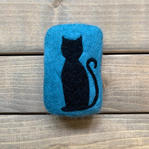 Black Cat Felted Soap